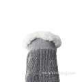Calcetines de peluche de peluche de lujo tibio de interior grueso de invierno